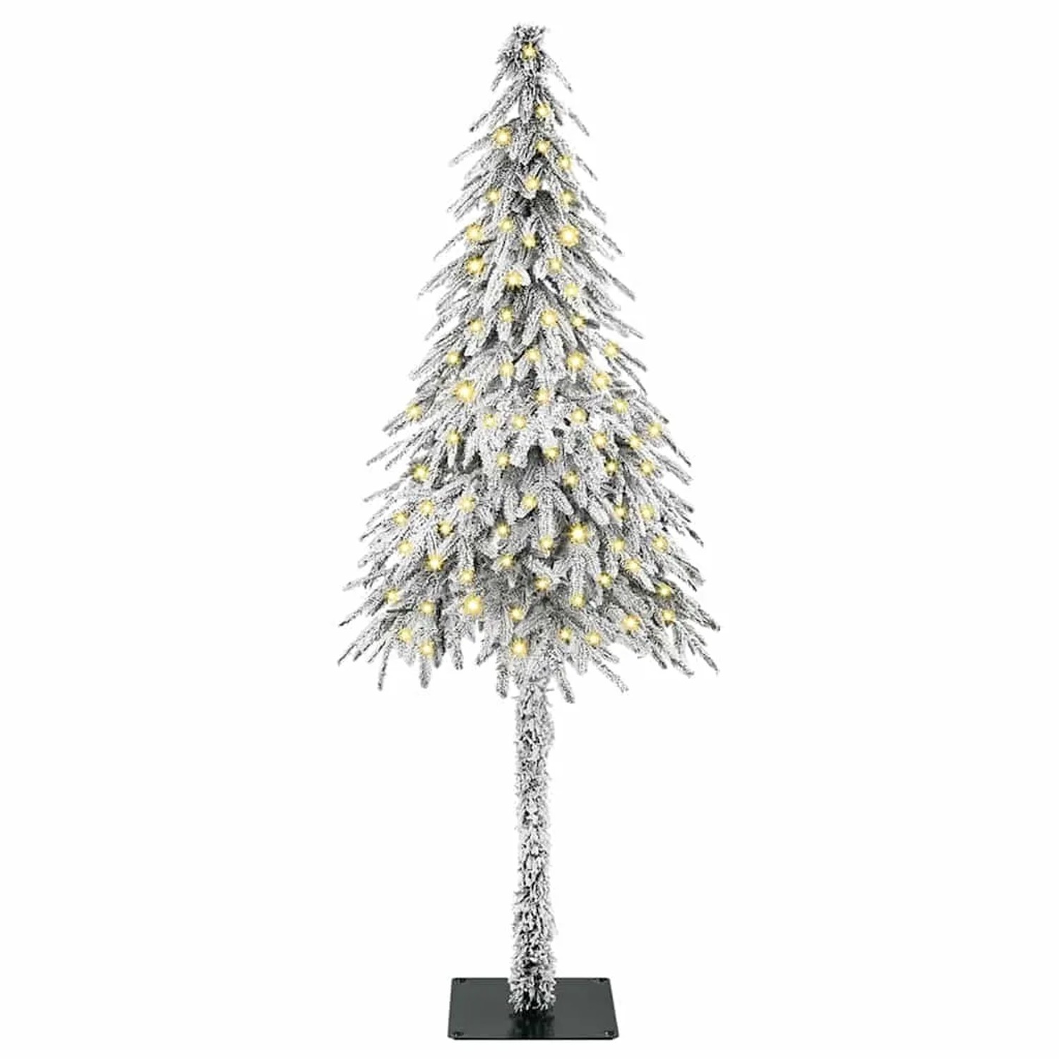 vidaXL Weihnachtsbaum mit 150 LEDs Weiß 120 cm PE und Stahl 3396199
