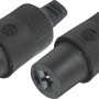Schwaiger Lautsprecherbuchsen, 2er Set, schwarz, für Audio-Zubehör.