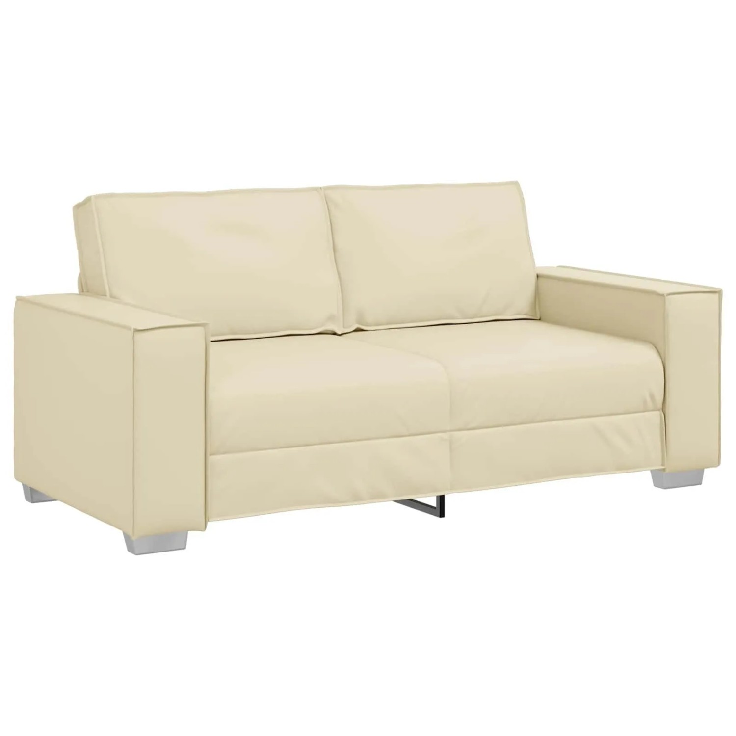 vidaXL Sofa Creme 180 x 80 x 84 cm Stoff 4105052
