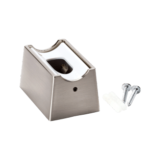 Orion Lightstyle Lampenfassung S14D in Satin-Metall mit Schrauben und Dübeln für Linienlampen.