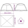 vidaXL Zelte mit Dach Grau 434 x 434 x 230 cm Polyester 4100696_15