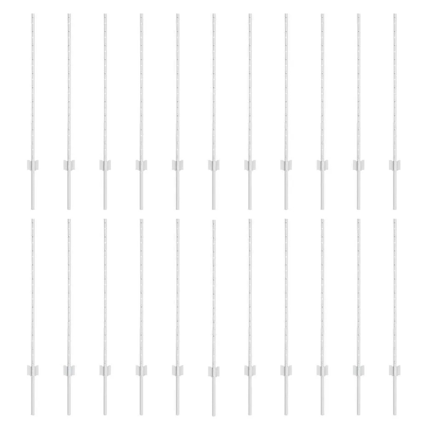 vidaXL Zaunpfosten 22 Stk Silber 140 cm Stahl 3335954 günstig online kaufen