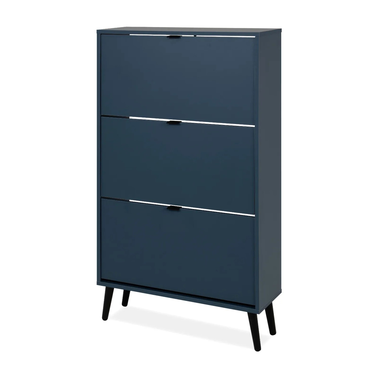 Furn.Design Schuhschrank in Blau 70 x 125 cm Aldan