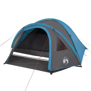 vidaXL Kuppel-Campingzelt 4 Personen Blau Wasserdicht 94350