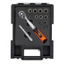PROREGAL QBRICK Sortimentskasten mit Knarre, Verlängerung und Nüssen im Werkzeugkoffer.