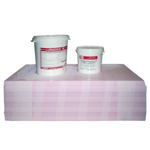 Kellerdämm- und Abdichtungspaket 100 mm: Dämmplatten, Bitumen-Anstrich und Dickbeschichtung im Set.