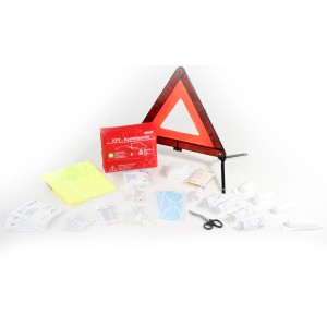 Kalff Kfz-Kombitasche mit Warndreieck, Warnweste und Erste-Hilfe-Set nach DIN 13164.