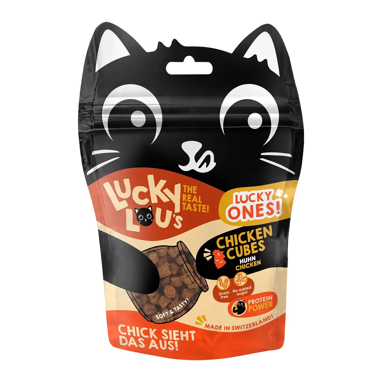 Lucky Lou Katzen-Trockenfutter Lucky Ones Cubes Huhn 80 g