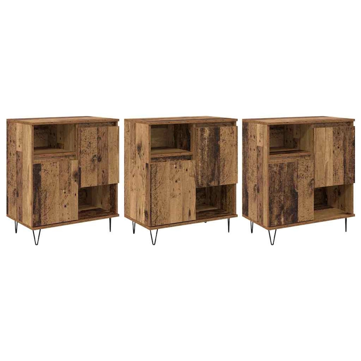 vidaXL Sideboards 3 Stk Altholz 180 x 35 x 70 cm Holzwerkstoff 3394563 günstig online kaufen