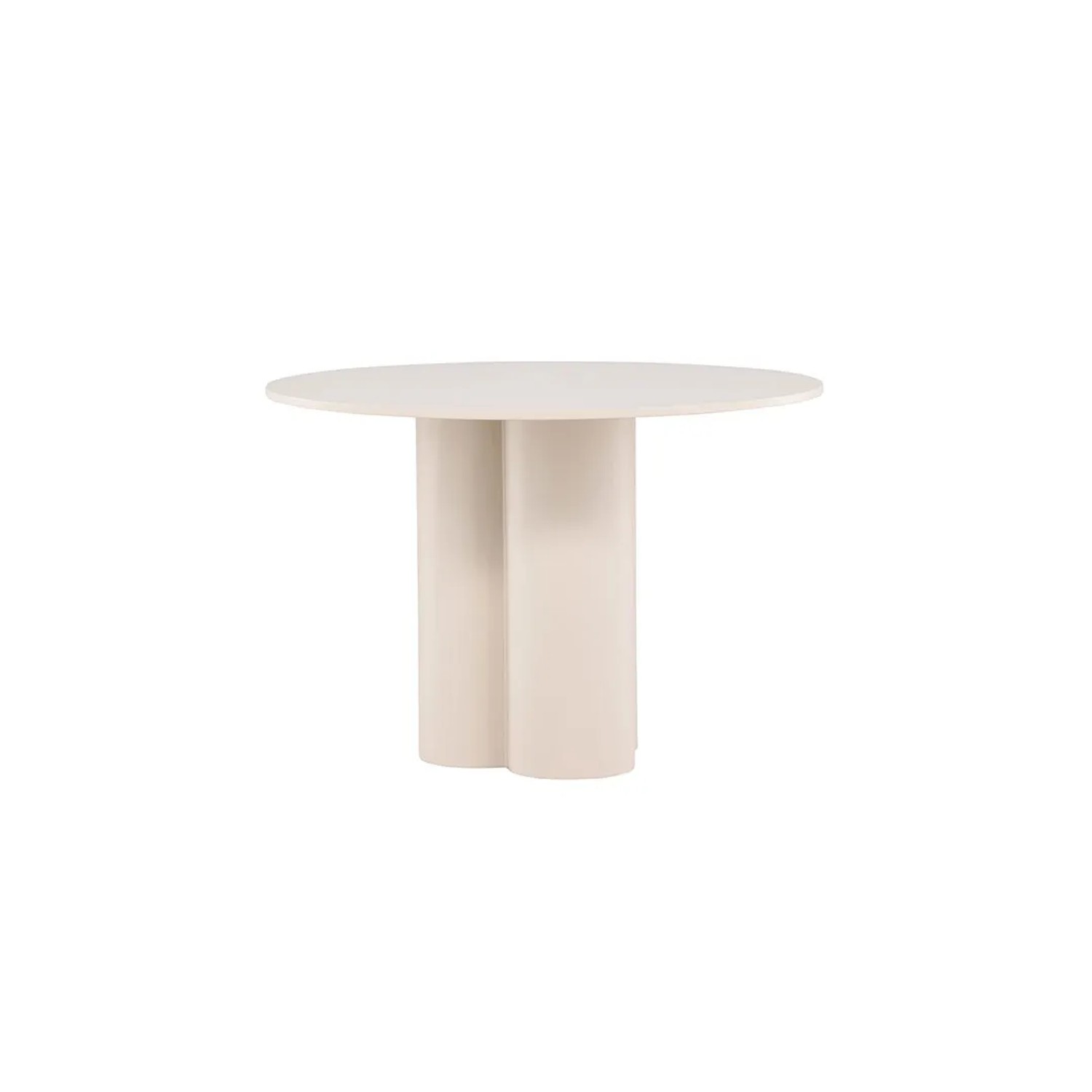 ebuy24 Olivia Esstisch Ø110 cm Beige