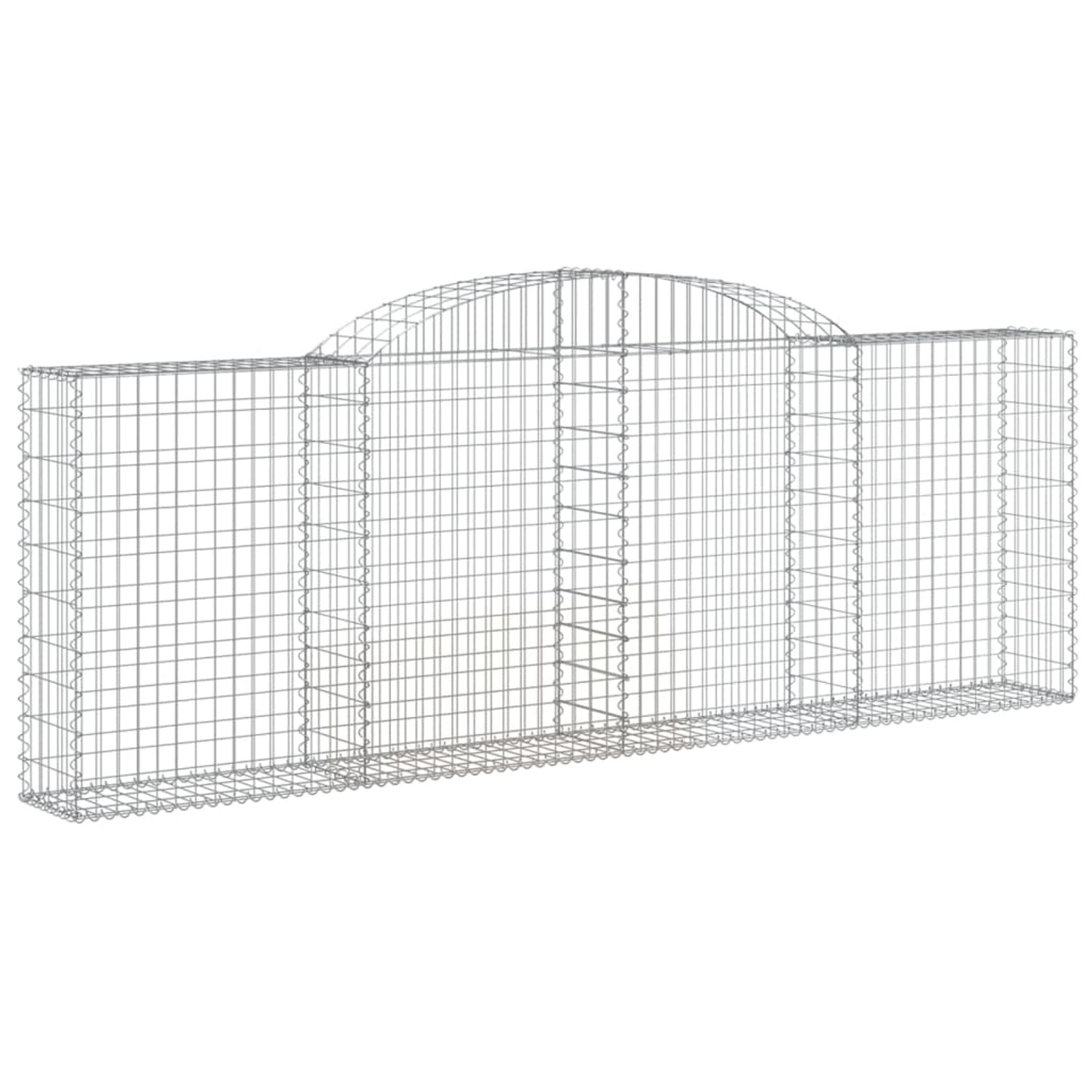vidaXL Gabionen mit Hochbogen 11 Stk 300x30x100/120cm Eisen 1671270