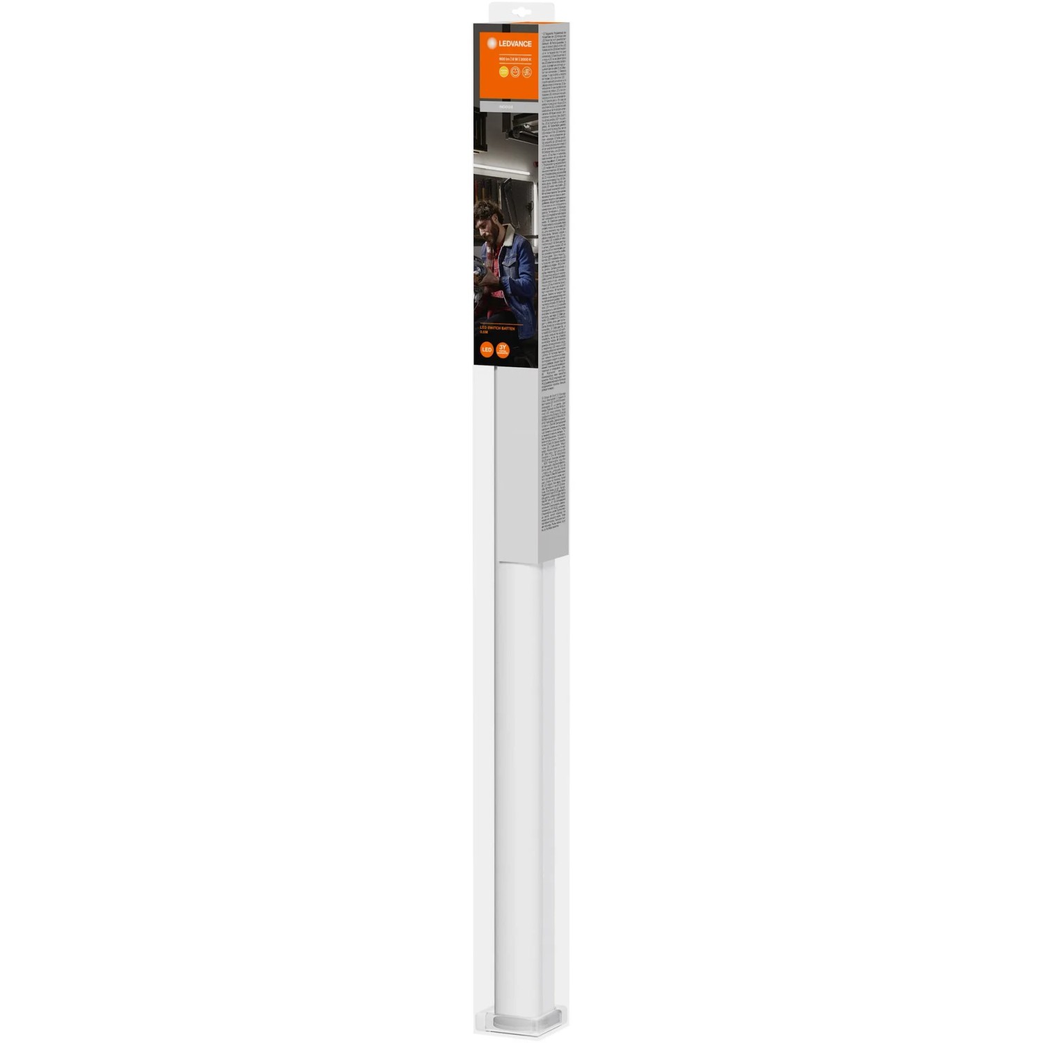 Ledvance LED-Lichtleiste Switch Batten, 900 lm, 60 cm, Weiß. Schlanke Leuchte für Innenräume.