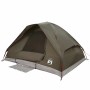 Braunes vidaXL Kuppel-Campingzelt für 2 Personen. Wasserdichtes Zelt mit offenem Eingang, ideal für Camping & Zubehör.