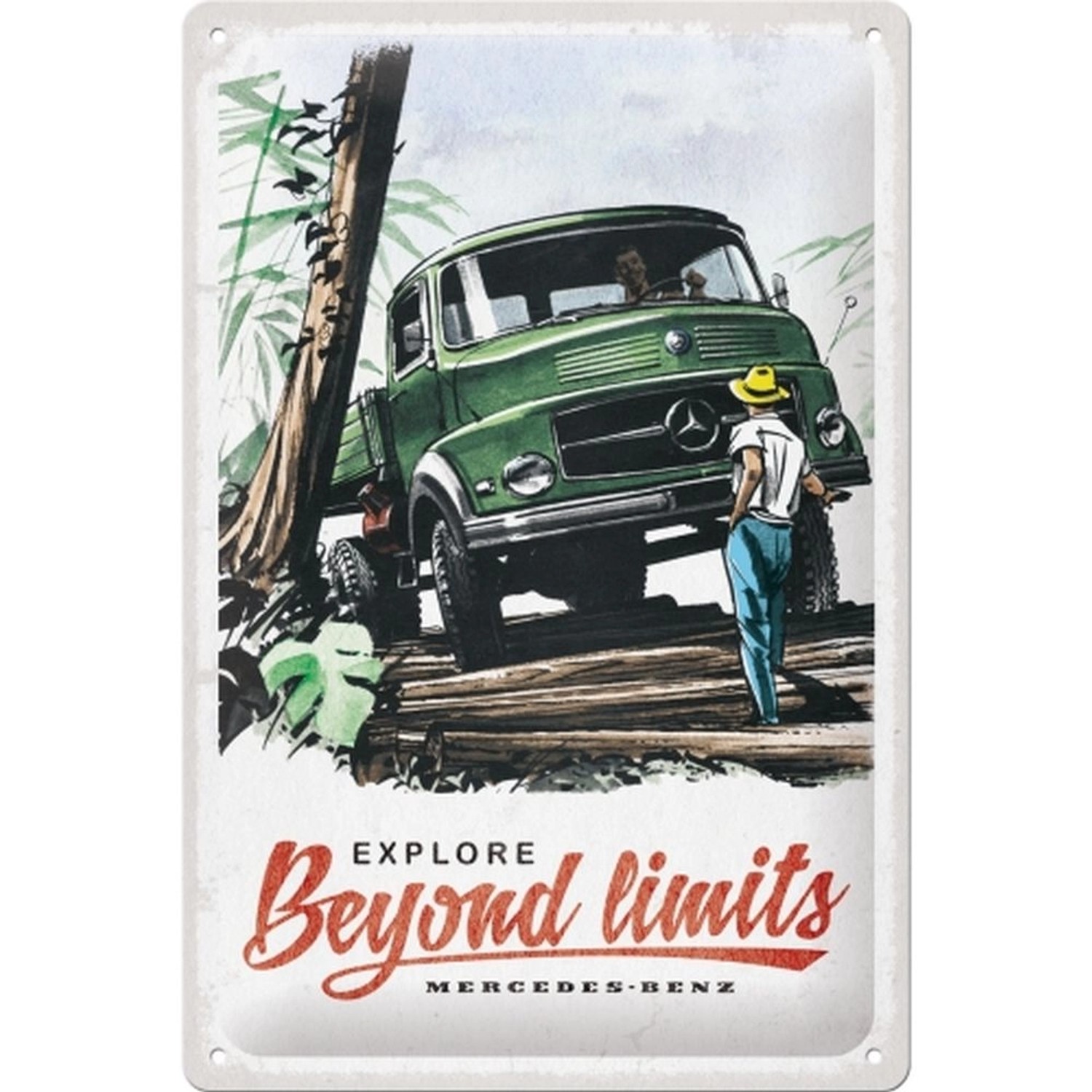 Nostalgic-Art Blechschild 20 x 30cm - Daimler Truck - Beyond limits günstig online kaufen