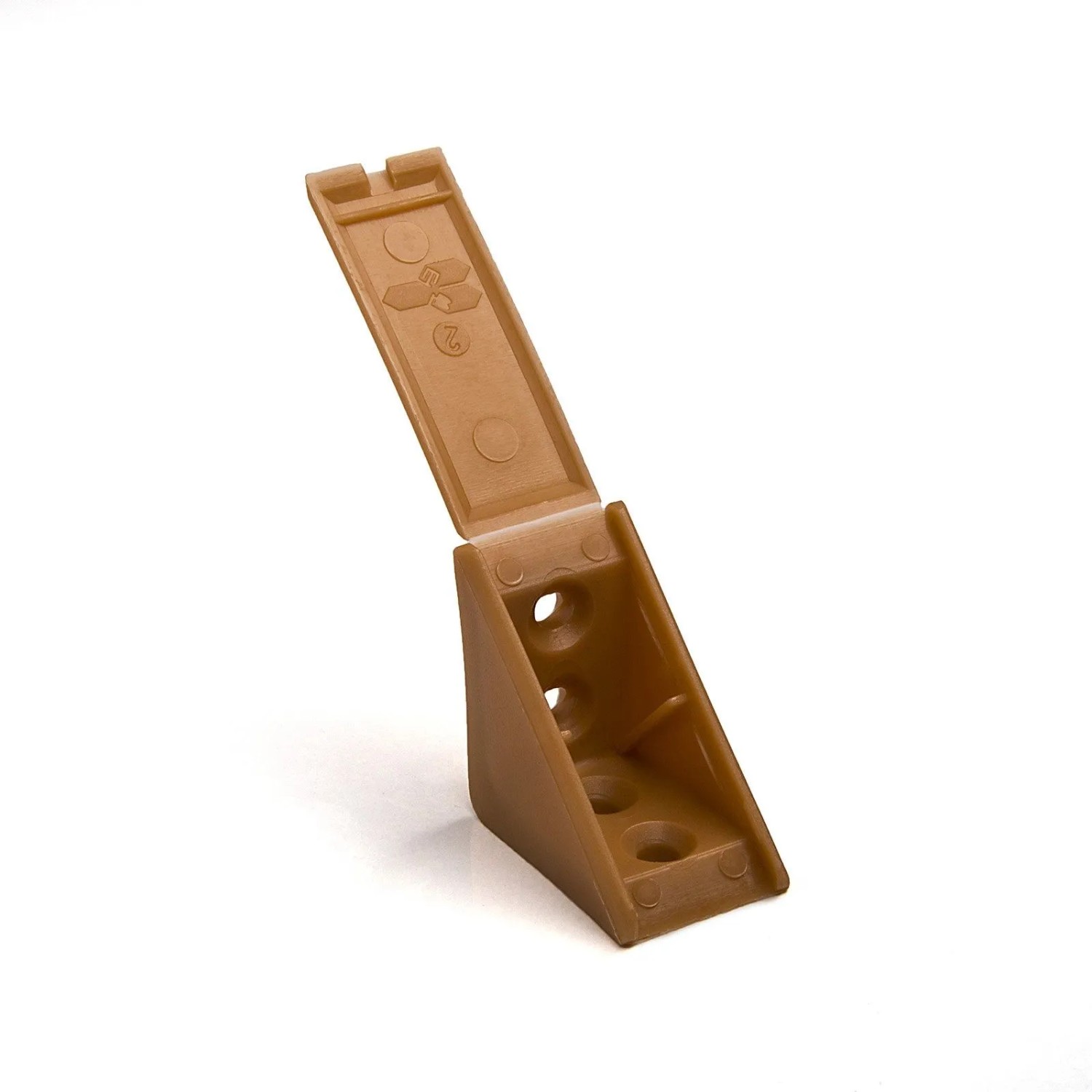 SOTECH 100 Stück Korpusverbinder 31 x 31 x 20 mm mit Klappdeckel Erlenholz