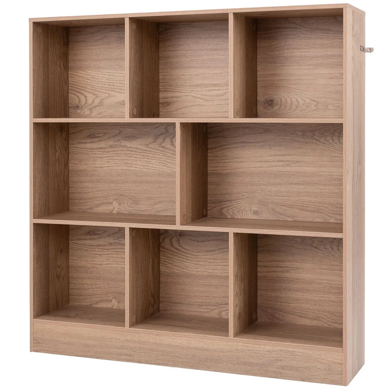 Costway Bücherregal 8 Fächern 100 x 24 x 104 cm Natur günstig online kaufen