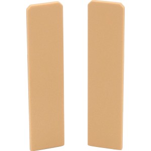2 Endkappen Cubica 60 SB Eiche Hell für Laminat- und Parkettzubehör.
