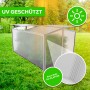 Garmio Mini-Frühbeet mit Dachfenster und UV-Schutz. Kleines Gewächshaus aus Alu im Garten.