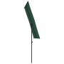 furnicato Balkonschirm, rechteckig, grün, mit Aluminium-Mast. Ideal für kleine Balkone.