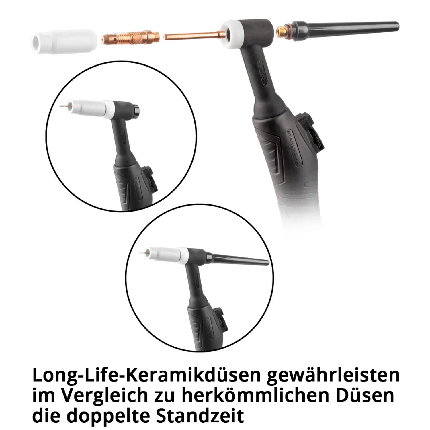 STAHLWERK WP26 WIG Verschleißteile Set, 36-teilig, für Schweißgerät WP Sr 17 18 26.