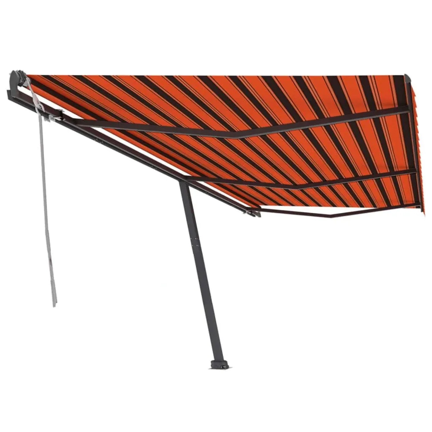 vidaXL Standmarkise Manuell Einziehbar 600x300 cm Orange/Braun 3069800