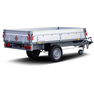 Stema Basic SH 1000-25-13.1 Autoanhänger, gebremst, mit klappbaren Bordwänden.