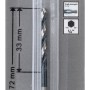 Bosch HSS-Spiralbohrer, 3 mm, mit Sechskantschaft in Verpackung.