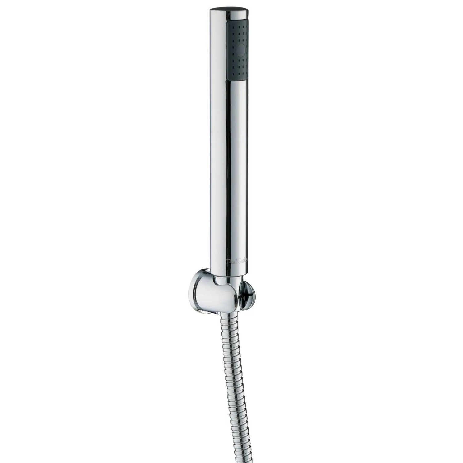 PaulGurkes Handbrausen Set Rund Kunstoff Brausehalter Schlauch 150cm Stabbrause