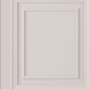 Detailansicht der Laura Ashley Vliestapete Redbrook Wood Panel in Taubengrau.