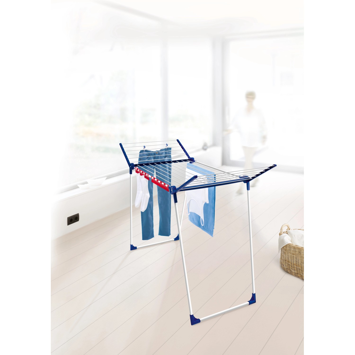 Sechseckiger Wäscheständer - Zusammenklappbarer Trockner Für Kleidung Und Decken