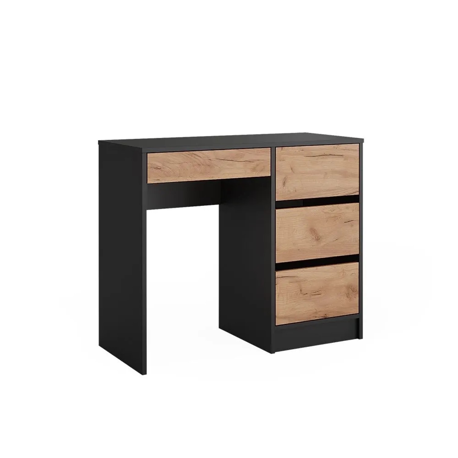 Vicco Schminktisch Sherry Anthrazit/Goldkraft Eiche 90 x 75 ohne Spiegel