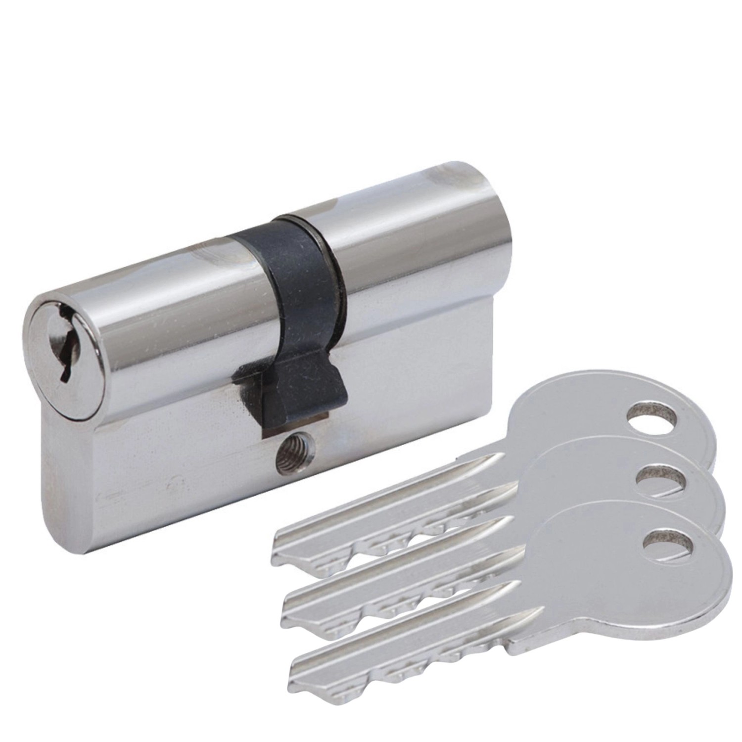 Basi Bauzylinder Profil-Doppelzylinder Neutral 30/30 mm Gleichschließend inkl. 3 Zylinderschlüsseleinfache Leichte Ausfü...