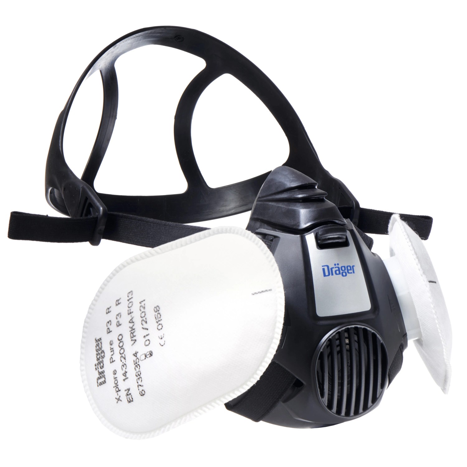 Dräger Halbmaske X-plore 3500 Handwerkerset Inkl. Pure P3 Partikelfilter Gr. M