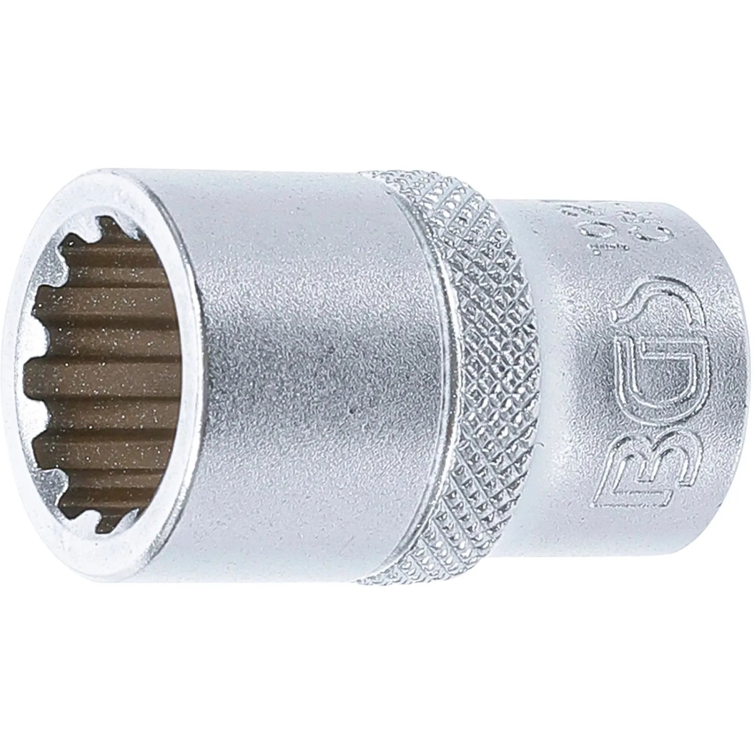BGS Steckschlüssel Einsatz Gear Lock Antrieb Innenvierkant 12 5 Mm  1 2 Zoll  SW 15 Mm 10215