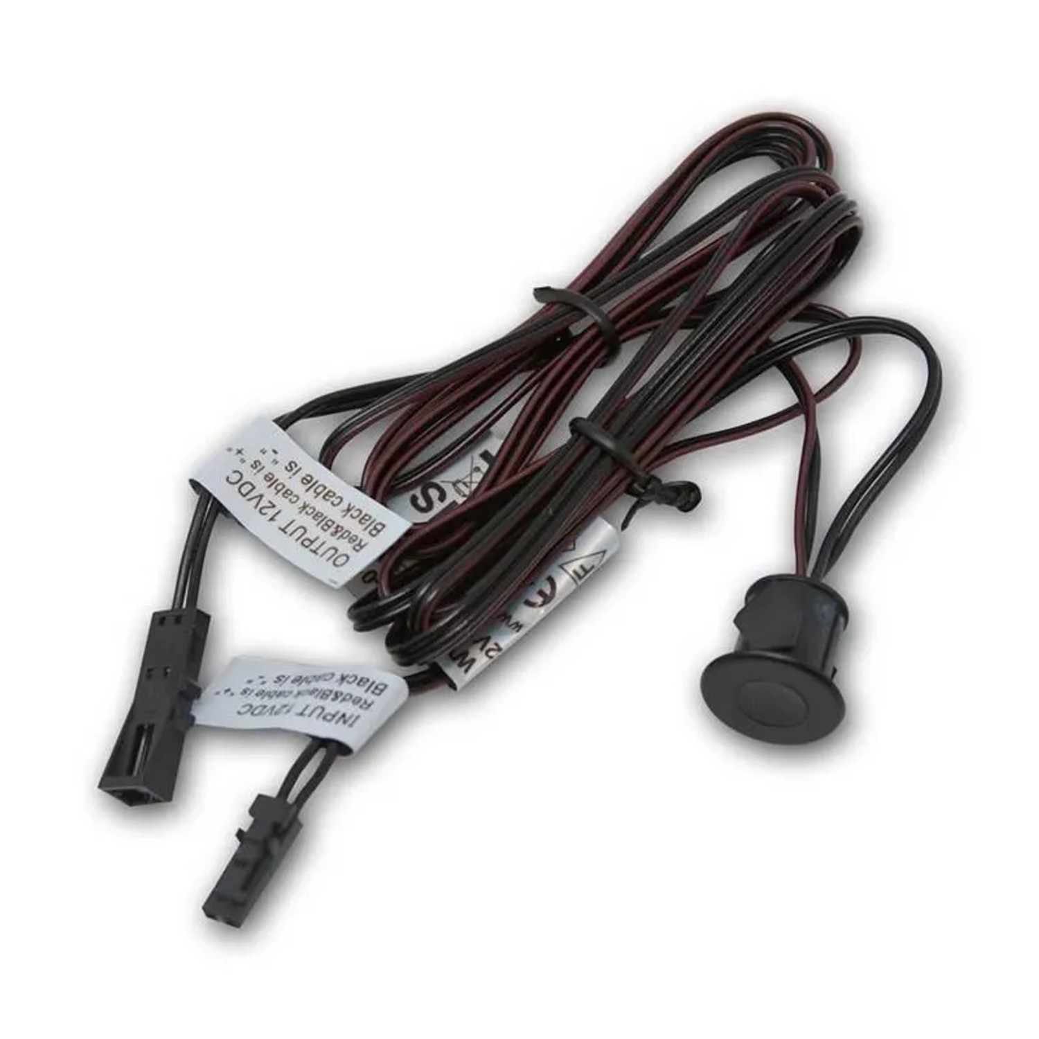 world-trading-net Einbau LED Schalter mit Dimmer 12VDC 3A Schwarz