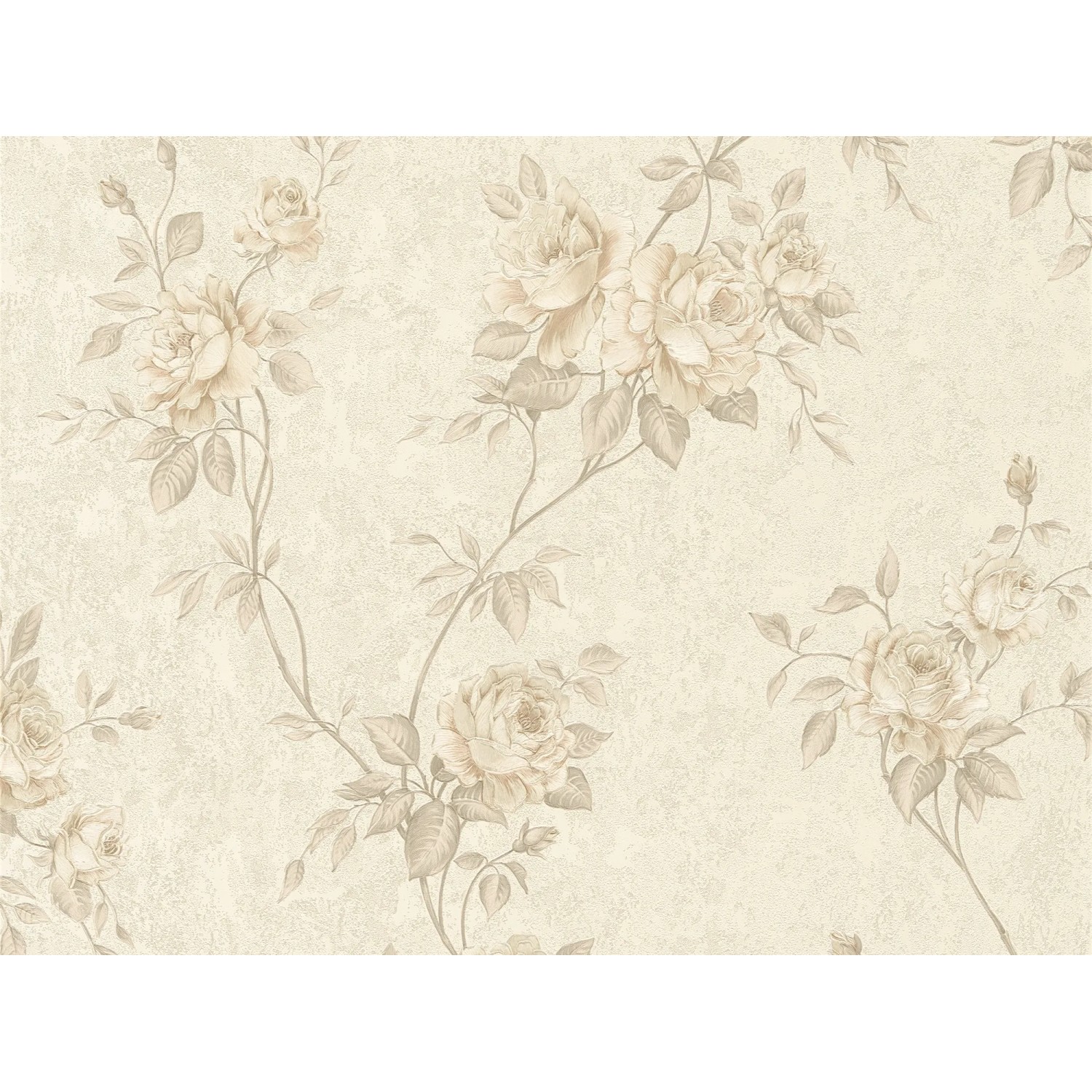 A.S. Création Vliestapete Romantico Blumen Creme