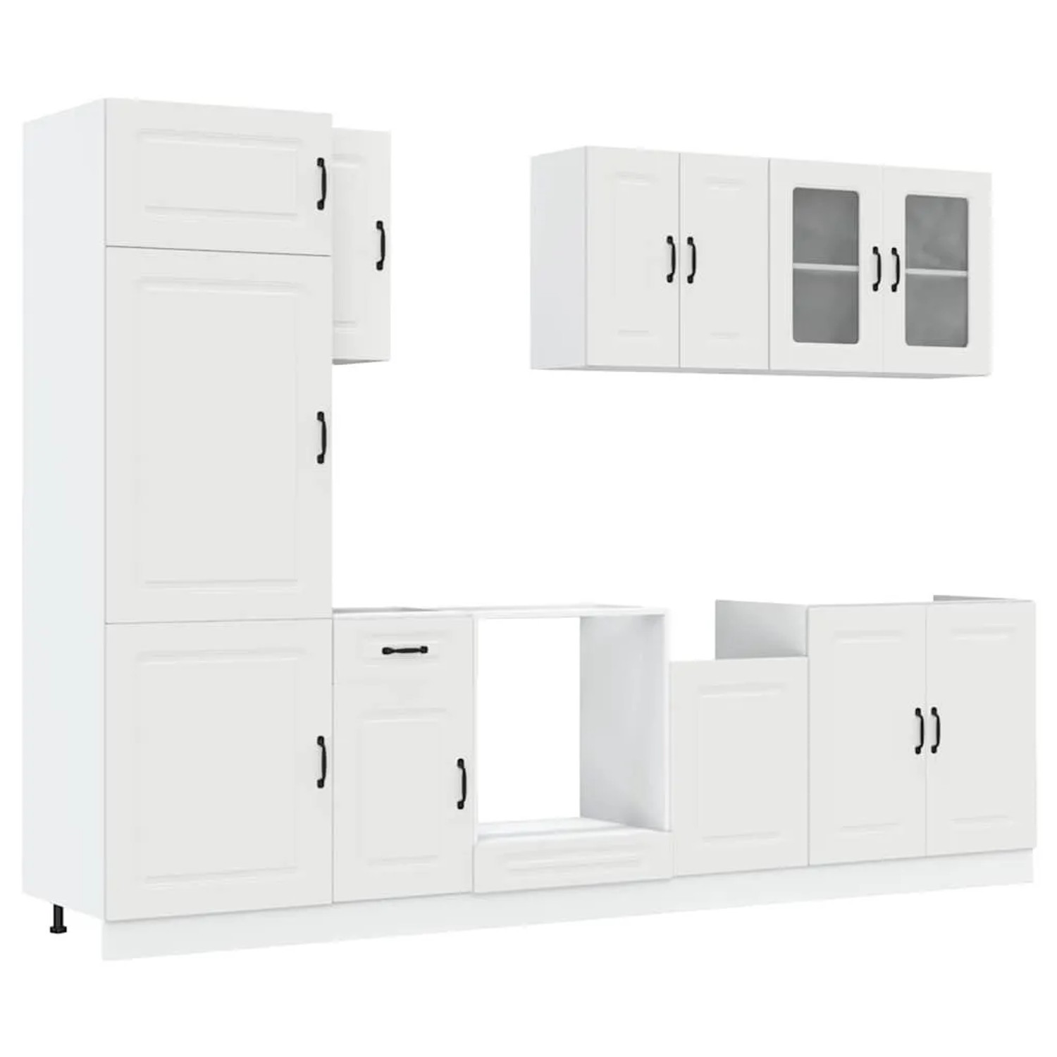 vidaXL 8 Tlg Küchenschrank-Set Kalmar Weiß Holzwerkstoff 3314791 günstig online kaufen