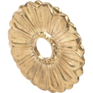 Floraworld Zier-Rosette aus Messing für Wasserhahn, poliert.