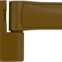 Detailansicht: Türband für Kunststoff-Nebeneingangstür in Golden Oak. Robust und langlebig.