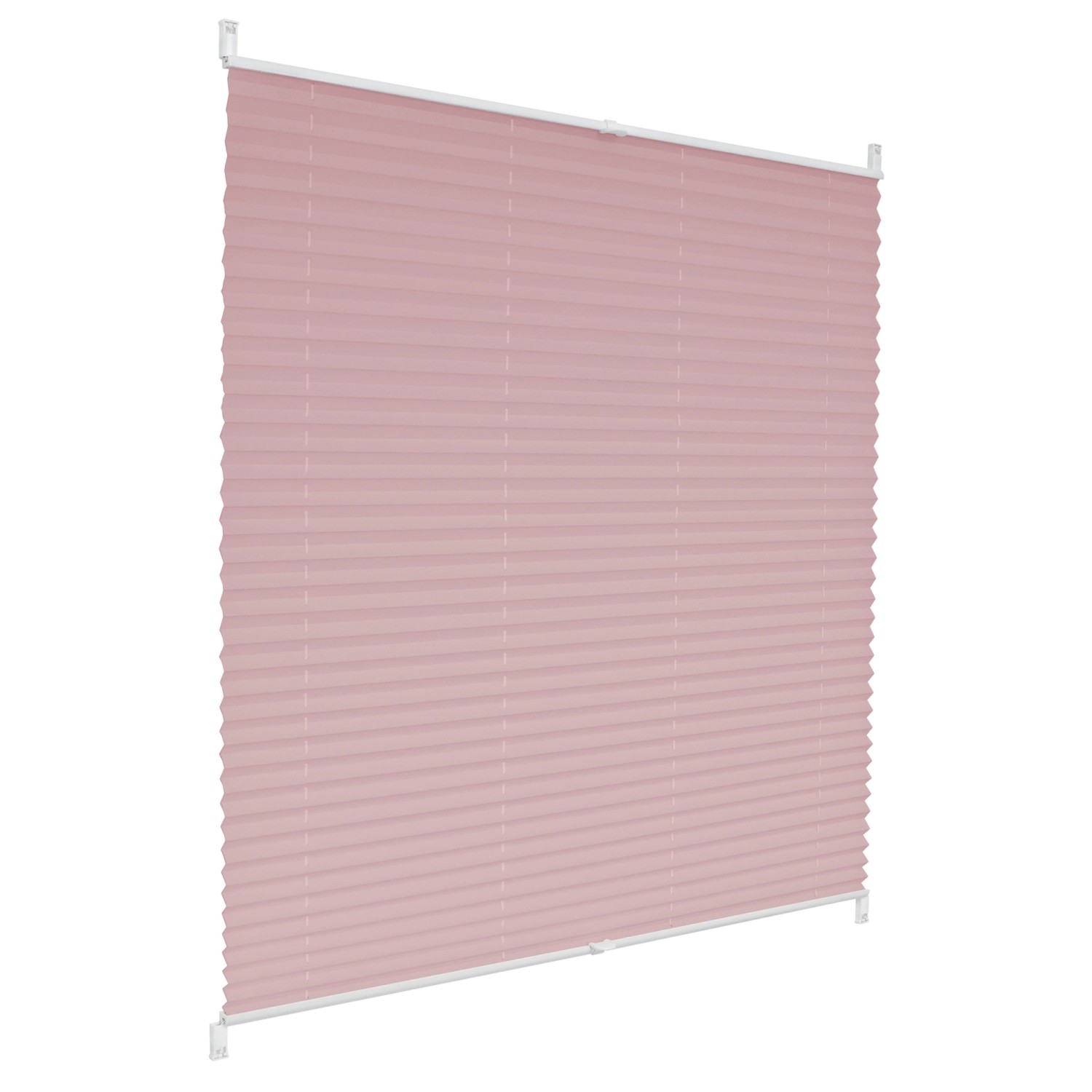 ECD Germany Plissee Klemmfix ohne Bohren 90 x 200 cm Rosa Blickdicht Faltro günstig online kaufen