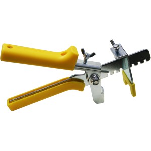 Nivelliersystem Zange zur einfachen Justierung von Fliesen, gelber Griff.