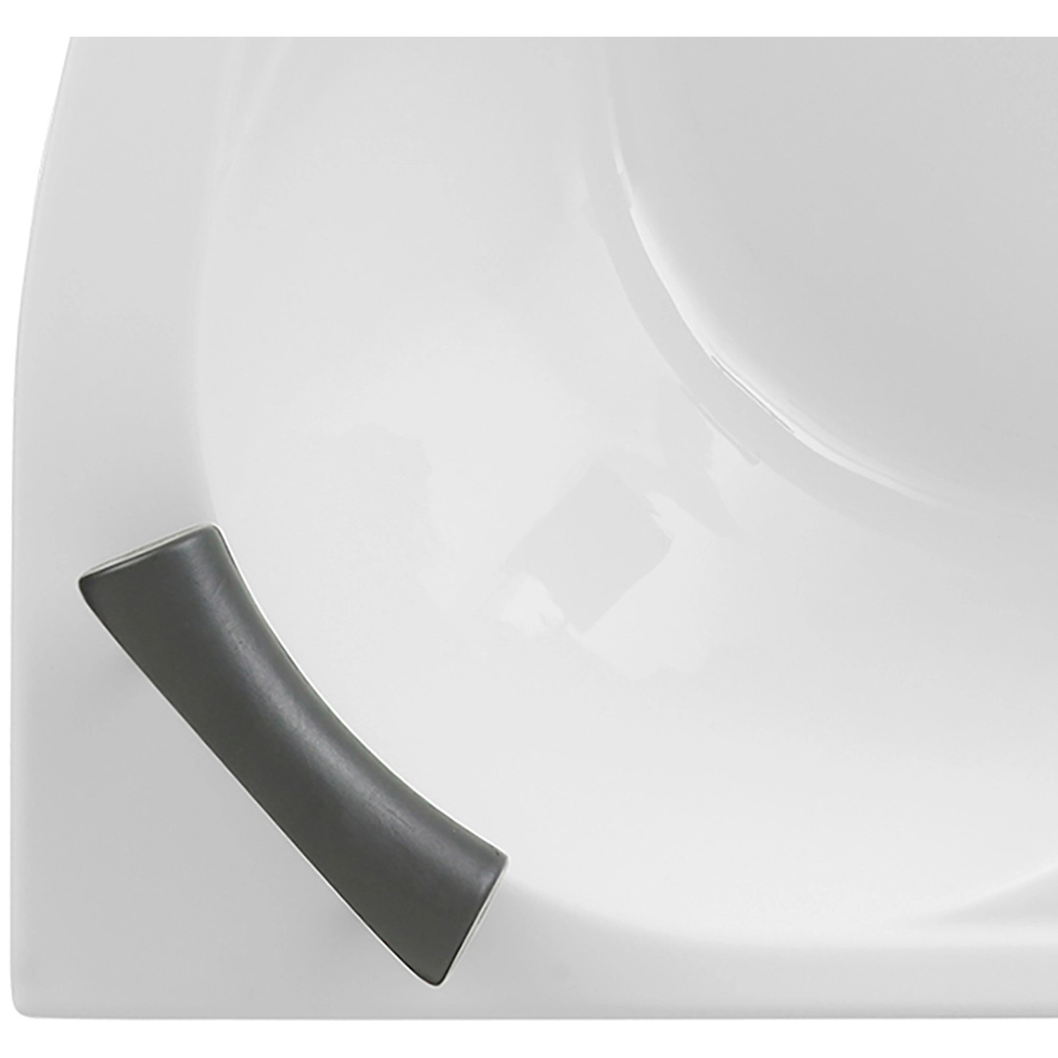 Ottofond Nackenstützen 2er Set für Atlanta Duo/Siam Badewannen, graue Badewannen Nackenstütze.