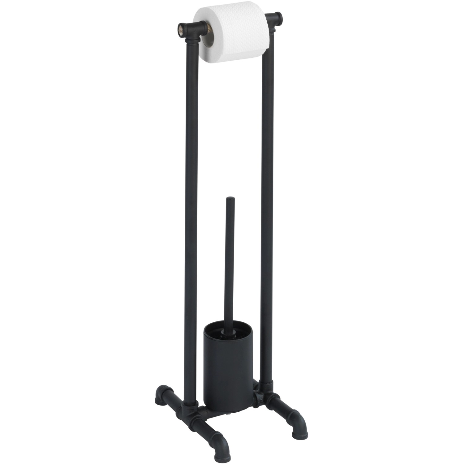 Wenko Stand WC-Garnitur Osuna Schwarz