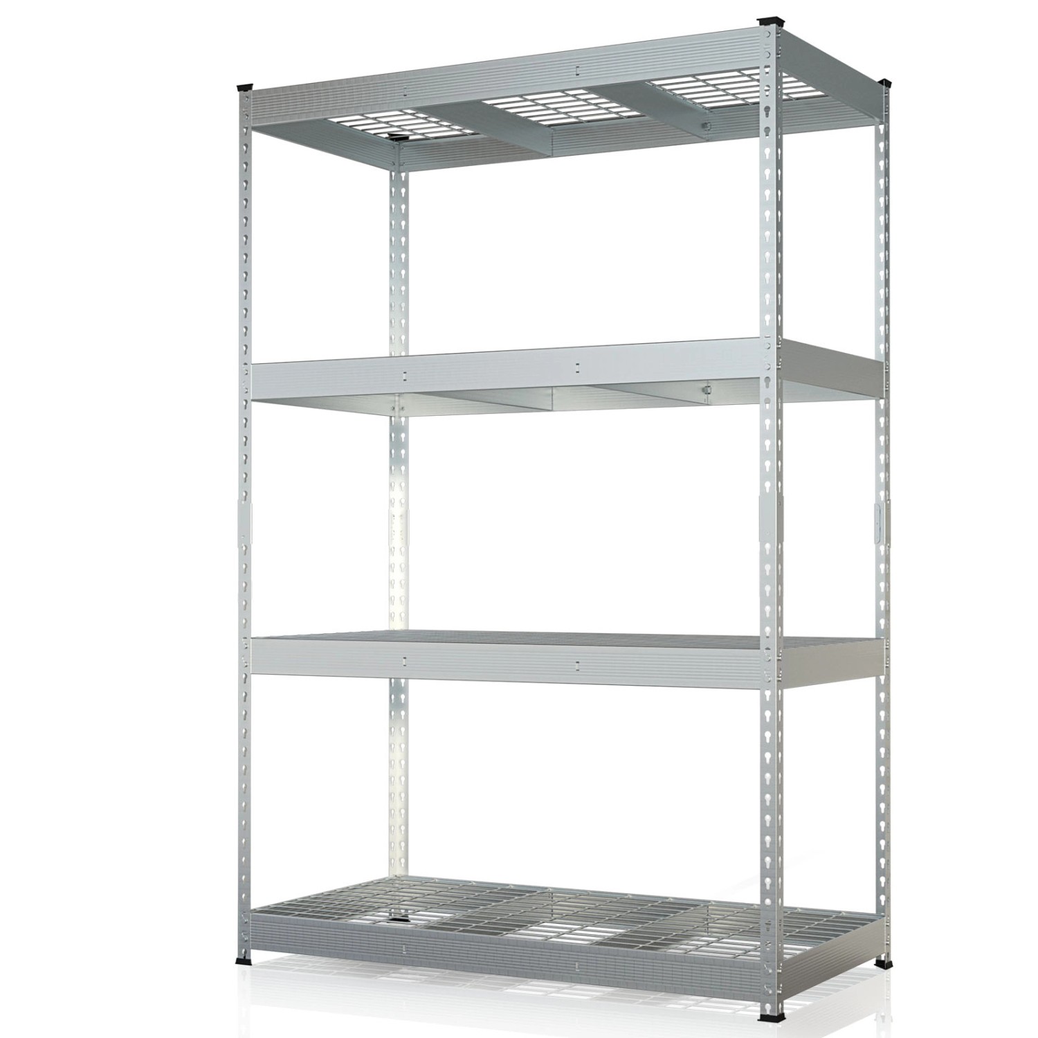 Floordirekt Schwerlastregal Yukon Rivet 4 Böden Verzinkt 180 x 120 x 60 cm günstig online kaufen