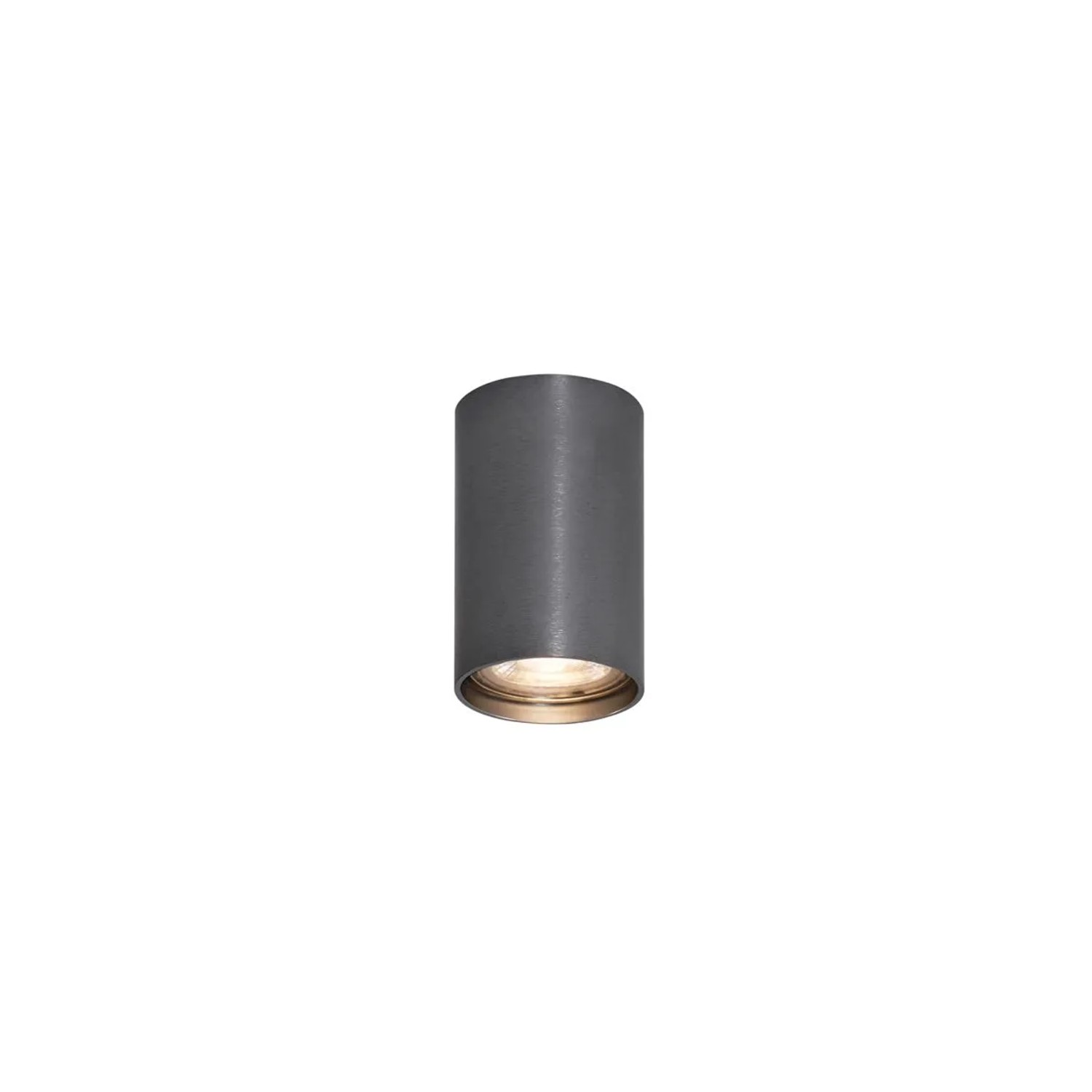 QAZQA Moderner Aufbaustrahler Gunmetal GU10 50mm Tuba