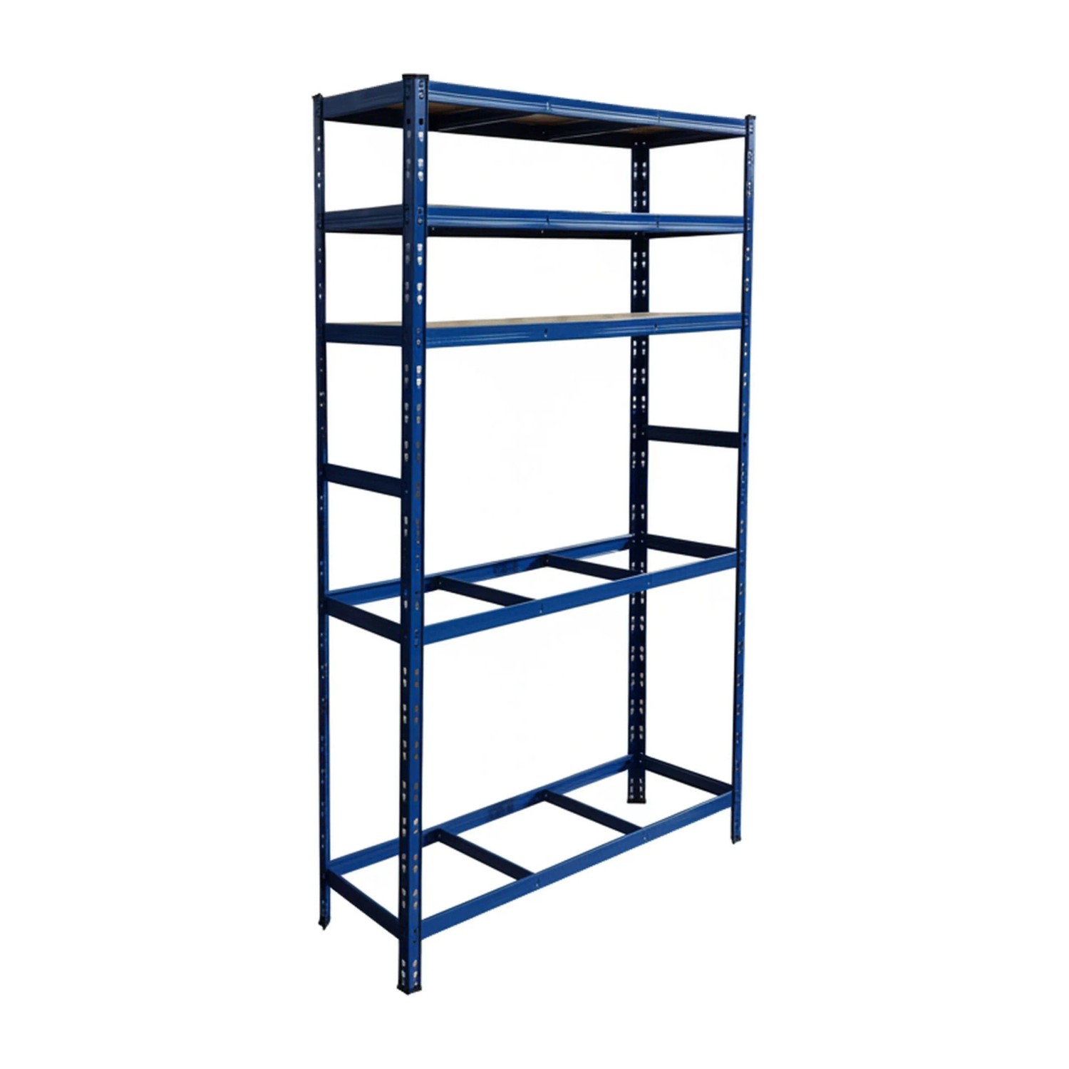 Relaxdays Reifenregal Stahl Blau Höhenverstellbar für 12 Reifen mit 3 MDF-Ablagen 210 cm x 120 cm x 40 cm