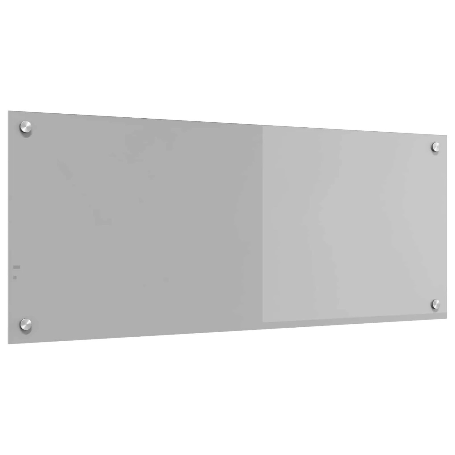 vidaXL Küchenrückwand Hellgrau 100 x 40 x 0,6 cm Gehärtetes Glas 42001235