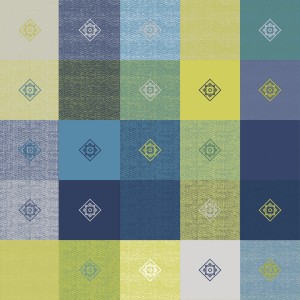 d-c-fix Tischdecke Victor Blau mit Karomuster, abwischbar, 110x140 cm.