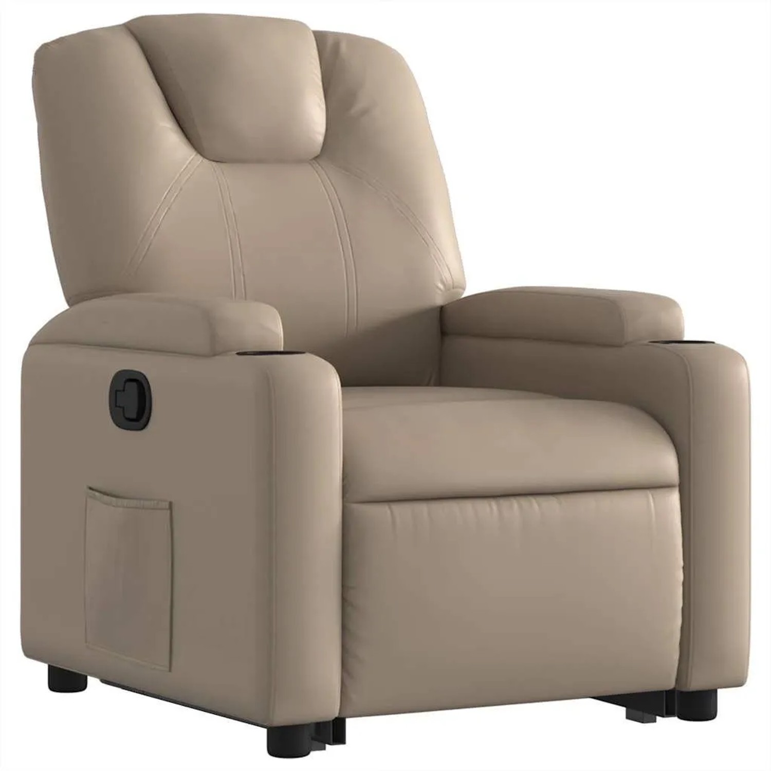 vidaXL Relaxsessel mit Aufstehhilfe Cappuccino-Braun Kunstleder 3204436_4