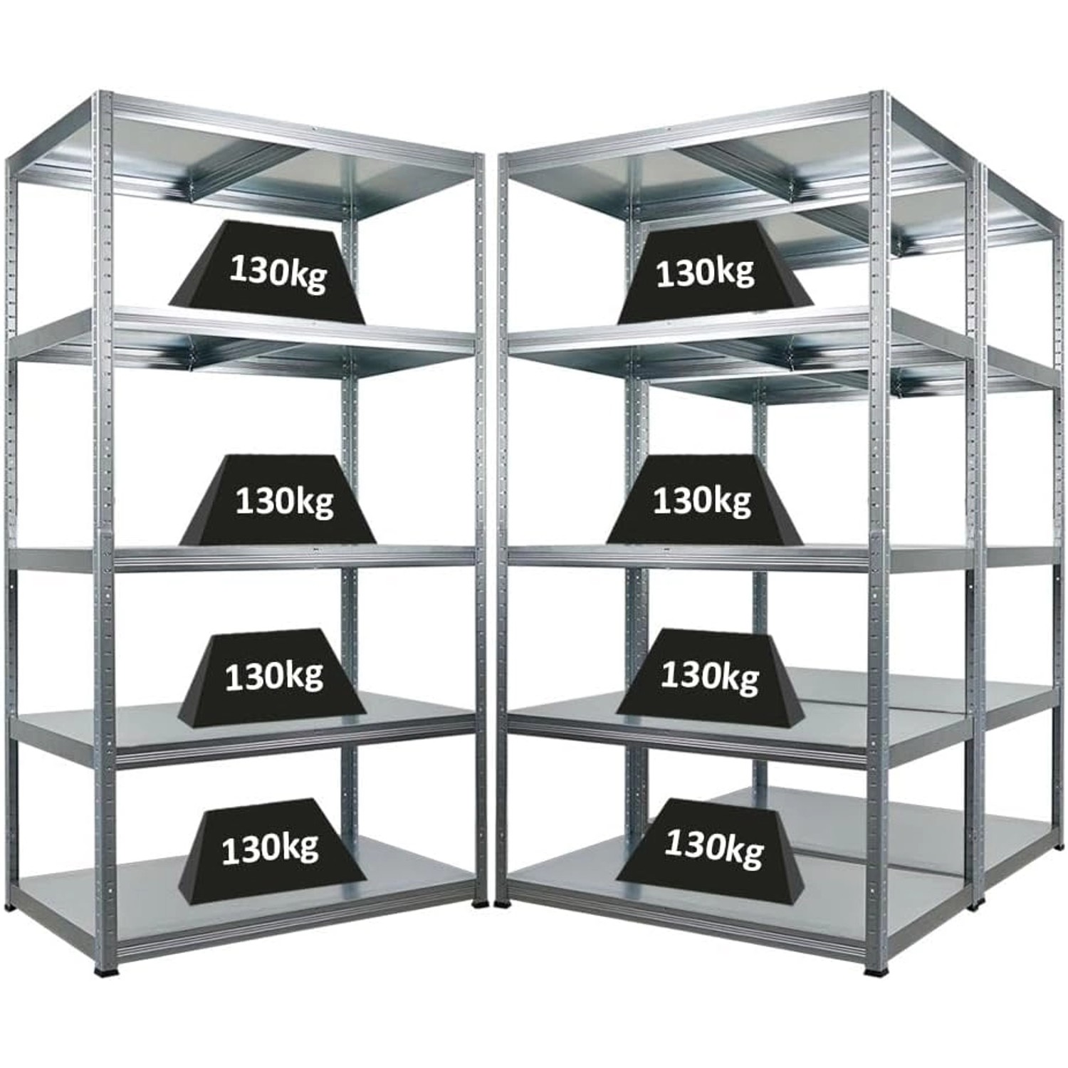 PROREGAL Mega Deal 3x Schwerlastregal Steel Eagle HxBxT 180x100x60cm Fachla günstig online kaufen